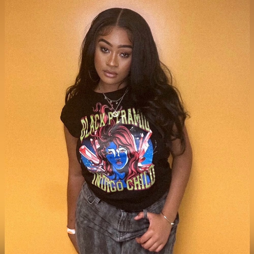 Black Pyramid “Indigo Child” Graphic Tee